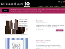 Tablet Screenshot of fundaciovalvi.cat